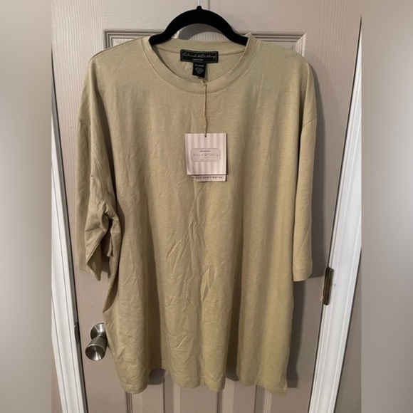 Organic by Colorado Clothing Luxury Soy NWT khaki short sleeve t-shirt. Size XL - Picture 1 of 8